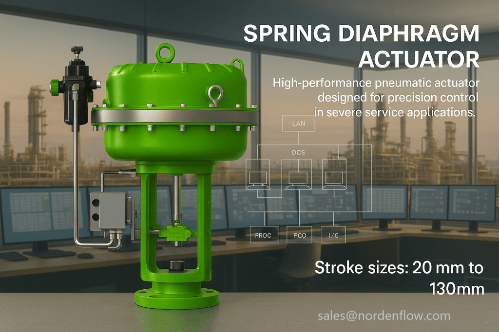 Spring diaphragm pneumatic actuator High performance pneumatic Spring diaphragm actuator