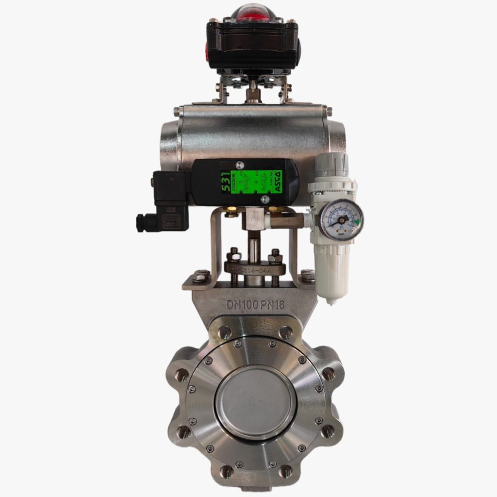 Butterfly valve with Pneumatic actuator